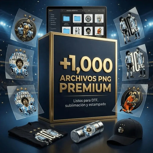 Mega Pack Mundialista: +1.000 diseños de la selección Argentina en PNG